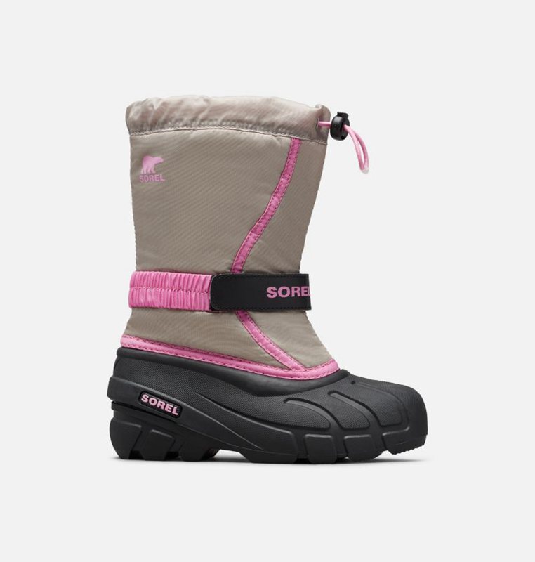 Sorel Çocuk Youth Flurry™ - Kar Botu Gri/Siyah - 842-VRACUW